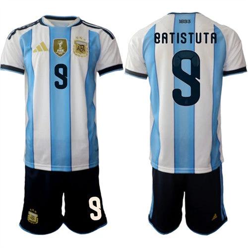 Argentina #9 BATISTUTA Jersey National Team x World Cup 2026 Home White On Field Soccer