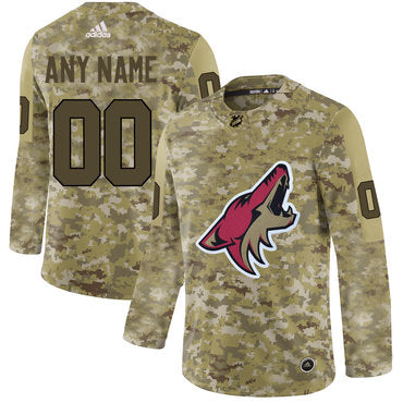 Arizona Coyotes Camo Customized Jersey Stitched