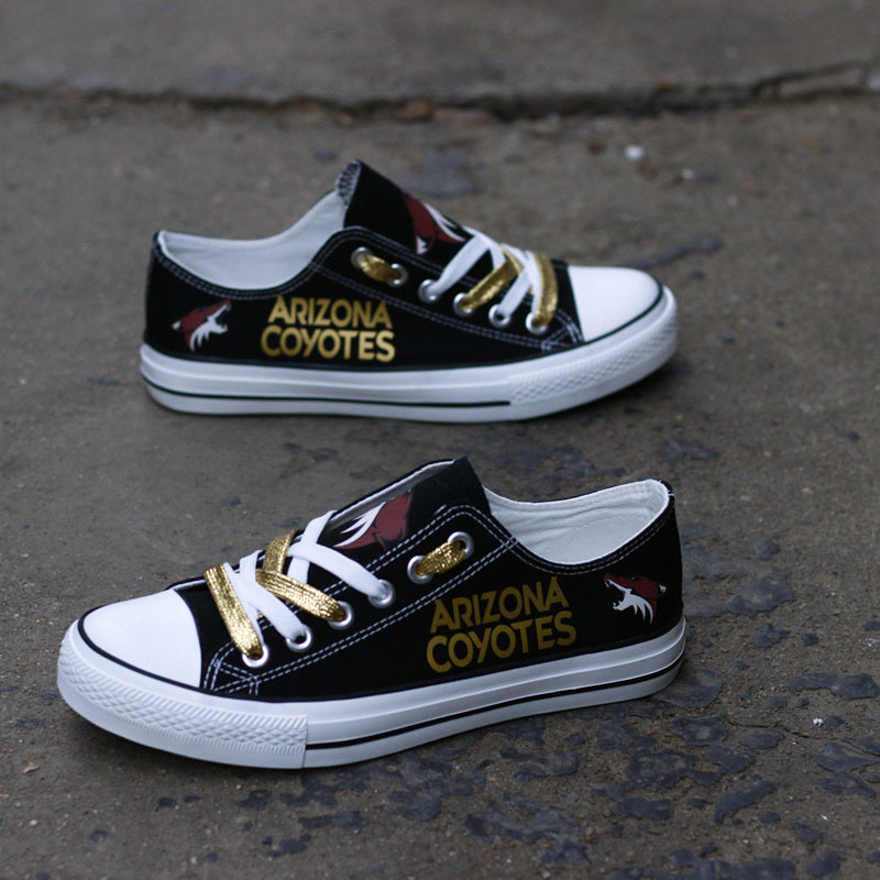 Arizona Coyotes Low Top Canvas Sport Sneakers Shoes For Men Women Fans