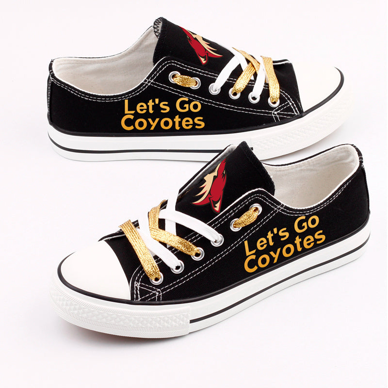Arizona Coyotes Low Top Canvas Sport Sneakers Shoes For Men Women Fans