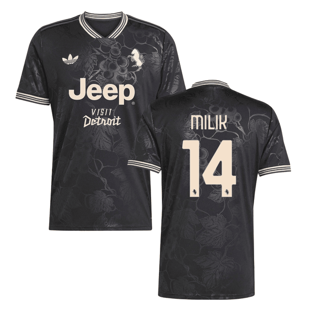 Arkadiusz Milik 14 Juventus 2025-26 Third Match Jersey – Black