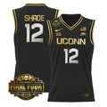 Ashlynn Shade Jersey #12 UConn Huskies 2026 Final Four Stitched Black Gold