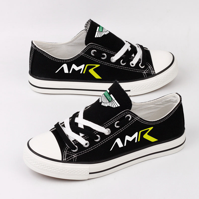 Aston Martin Canvas Sneakers Shoes For Men Women Fans