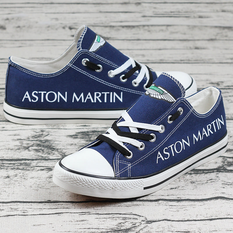 Aston Martin Canvas Sneakers Shoes For Men Women Fans