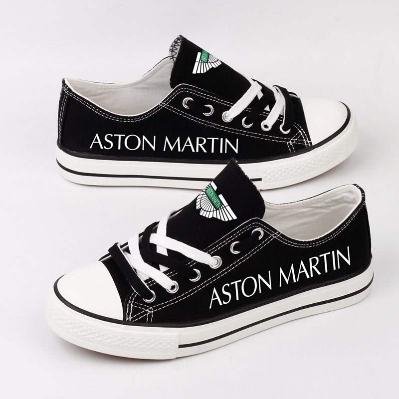 Aston Martin Canvas Sneakers Shoes For Men Women Fans