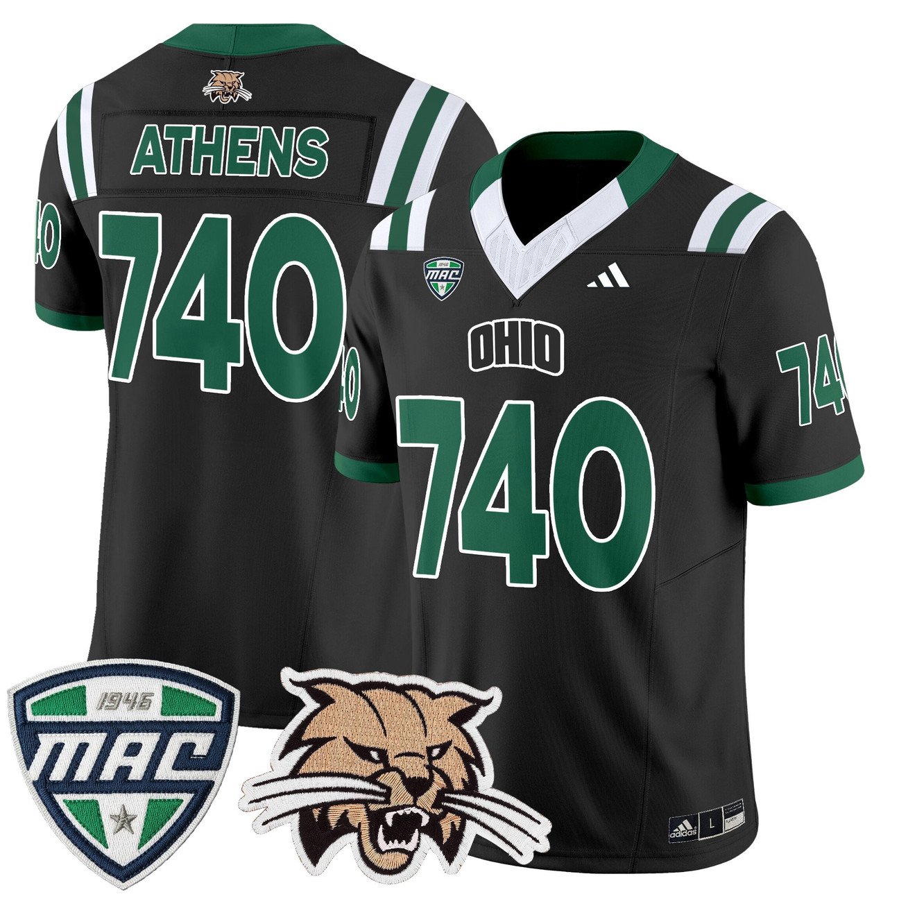 Athens Jersey #740 Ohio Bobcats 2025 Vapor Limited Stitched