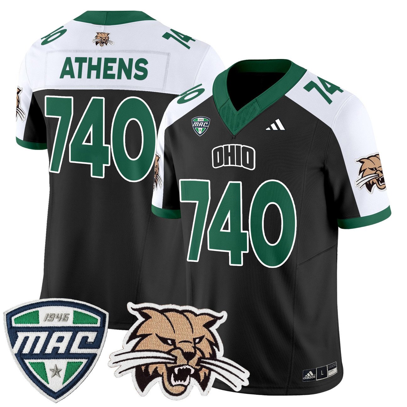 Athens Jersey #740 Ohio Bobcats 2025 Vapor Limited Stitched
