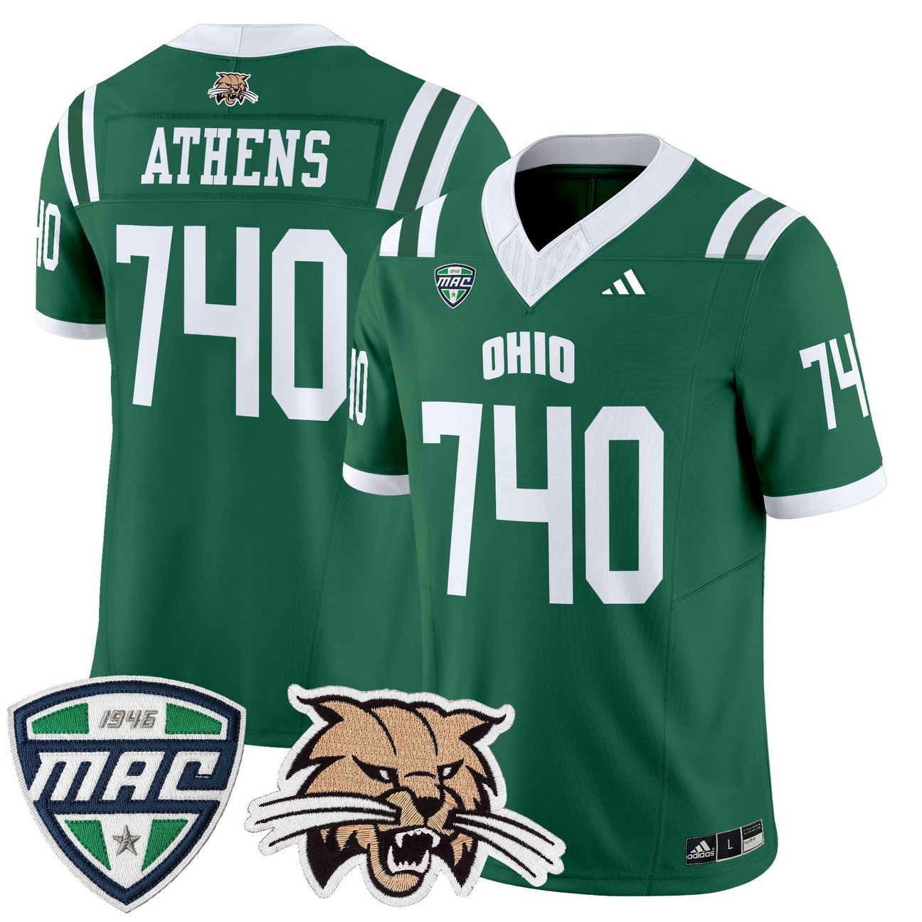Athens Jersey #740 Ohio Bobcats 2025 Vapor Limited Stitched