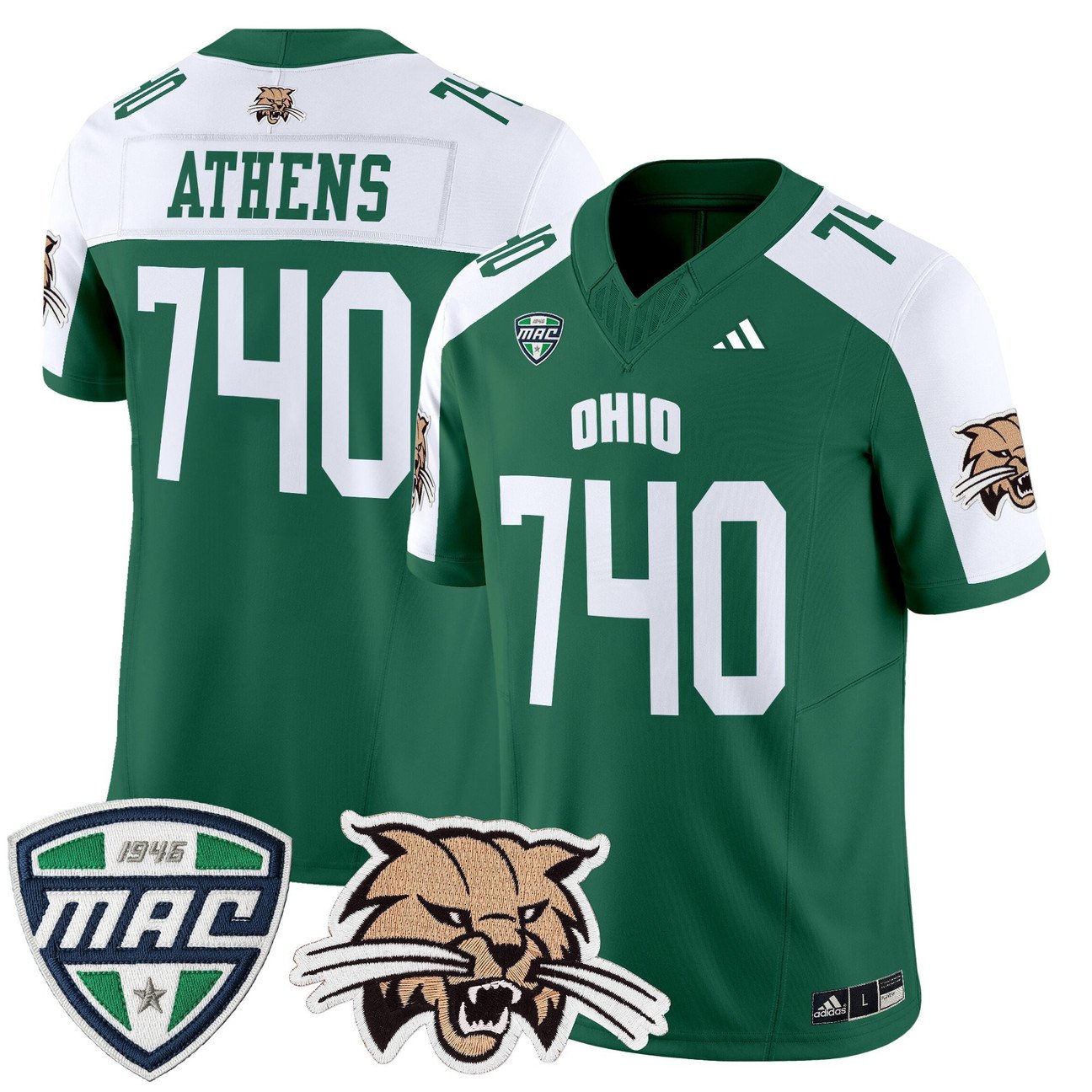 Athens Jersey #740 Ohio Bobcats 2025 Vapor Limited Stitched