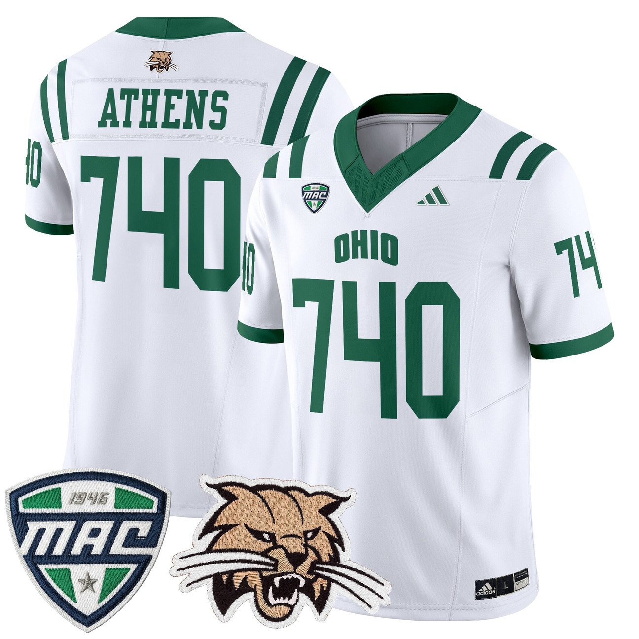 Athens Jersey #740 Ohio Bobcats 2025 Vapor Limited Stitched