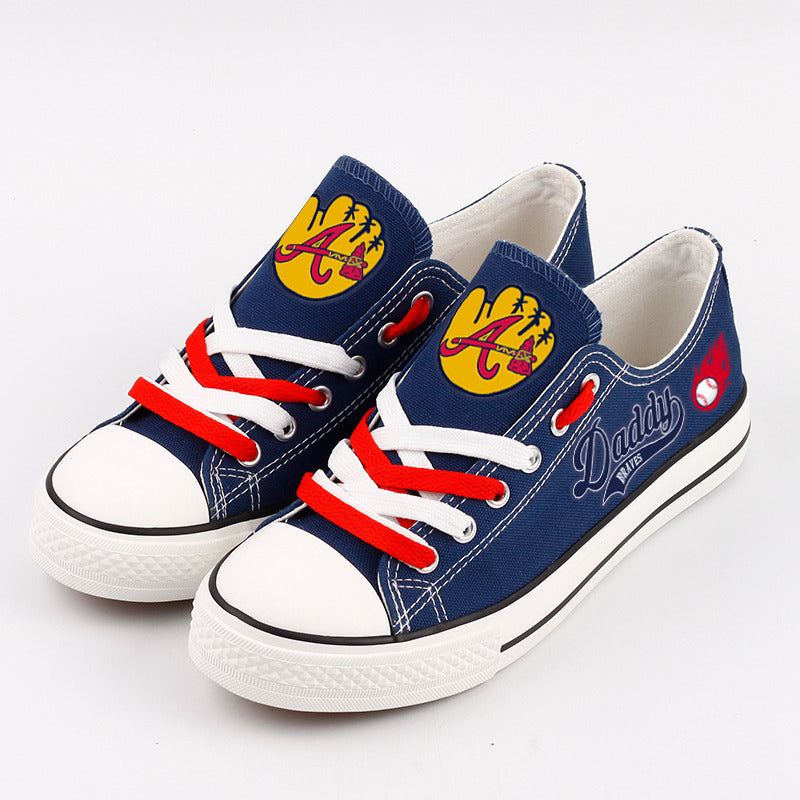 Atlanta Braves Limited Print Low Top Canvas Shoes Sport Sneakers For Men Women Fans
