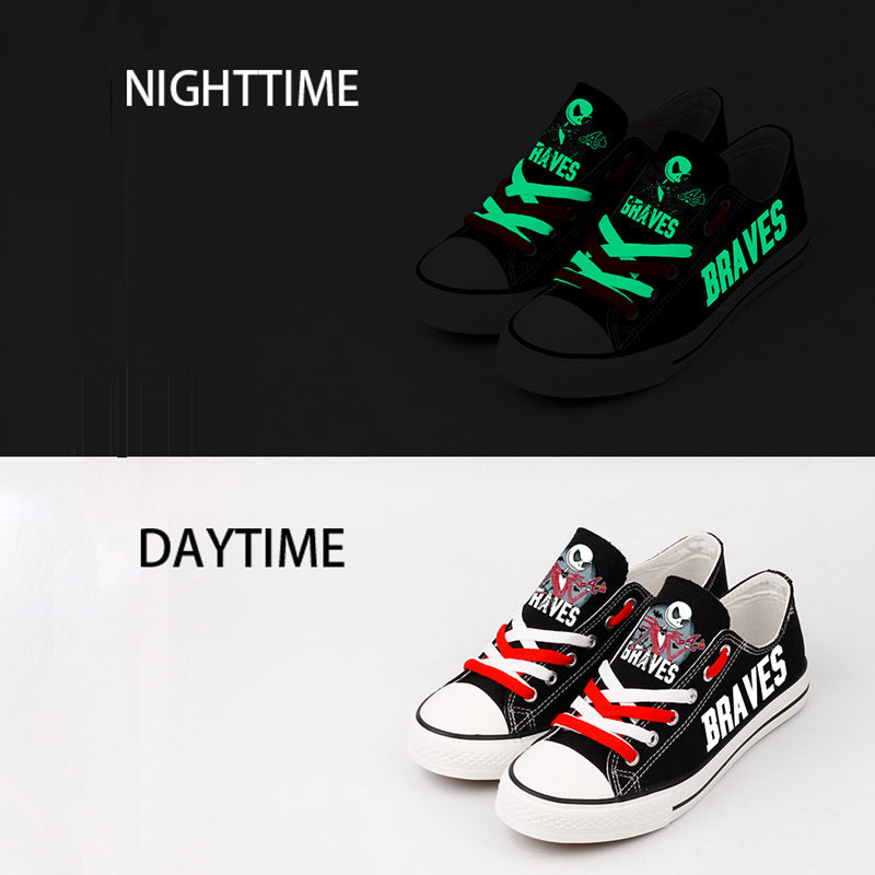 Atlanta Braves Limited Print Low Top Canvas Shoes Sport Sneakers For Men Women Fans