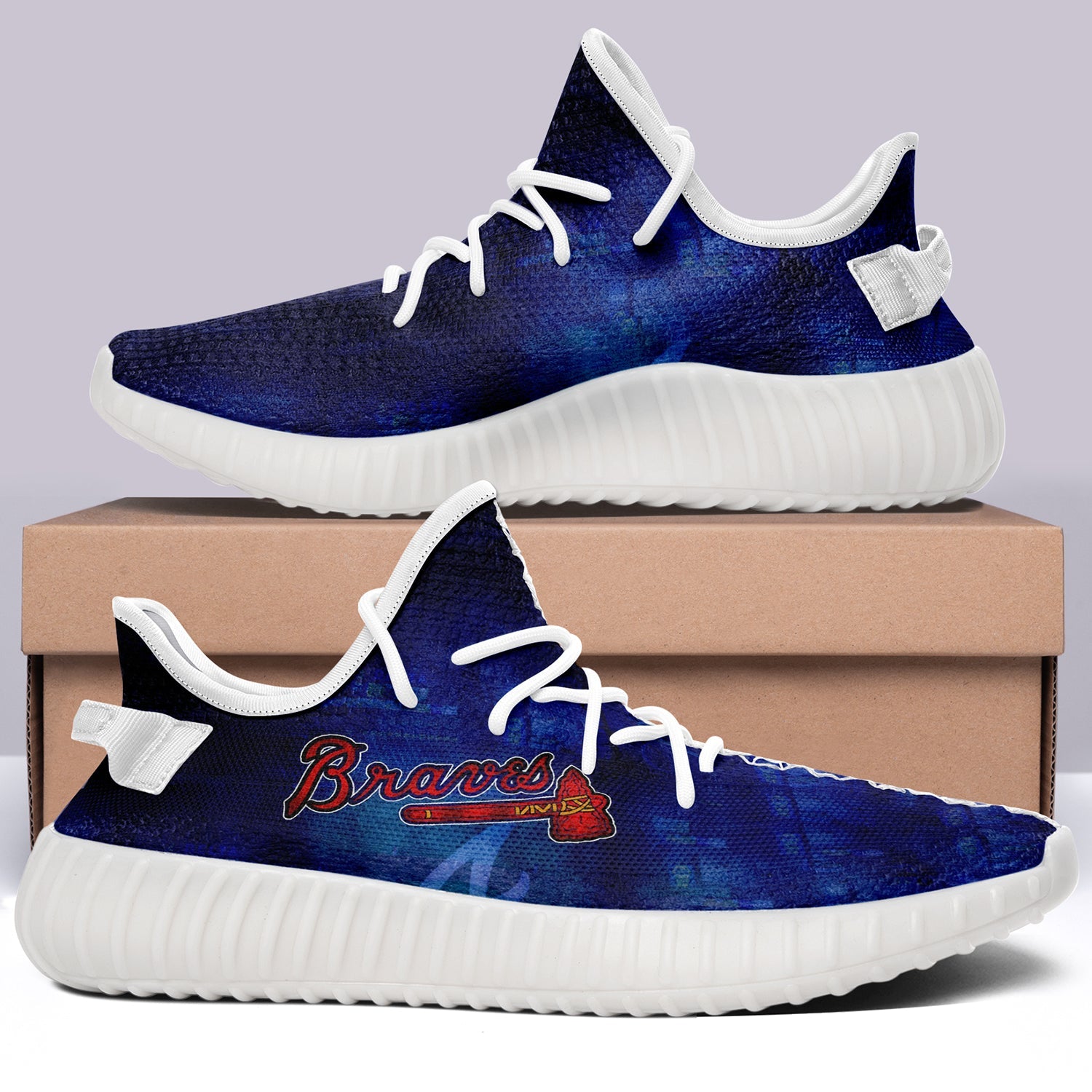 Atlanta Braves NFL 350v Yeezy Sneakers For Men Women Fans