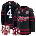 Austin Fink Jersey #4 Alabama Crimson 2025-26 20th Patch Stitched