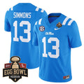 Austin Simmons Jersey #13 Ole Miss Rebels 2025 Egg Bowl Limited Stitched