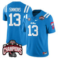 Austin Simmons Jersey #13 Ole Miss Sugar Bowl Champions Patch Stitched
