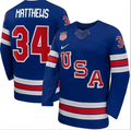Auston Matthews Jersey Team USA Winter Olympics 2026 Hockey Premium STITCHED Blue