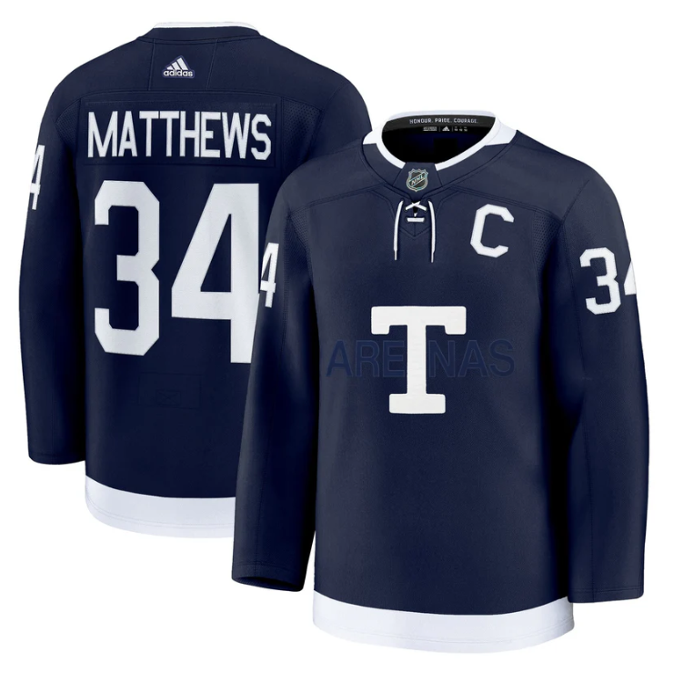 Auston Matthews Jersey #34 Toronto Maple Leafs Timeless Stitched 2025
