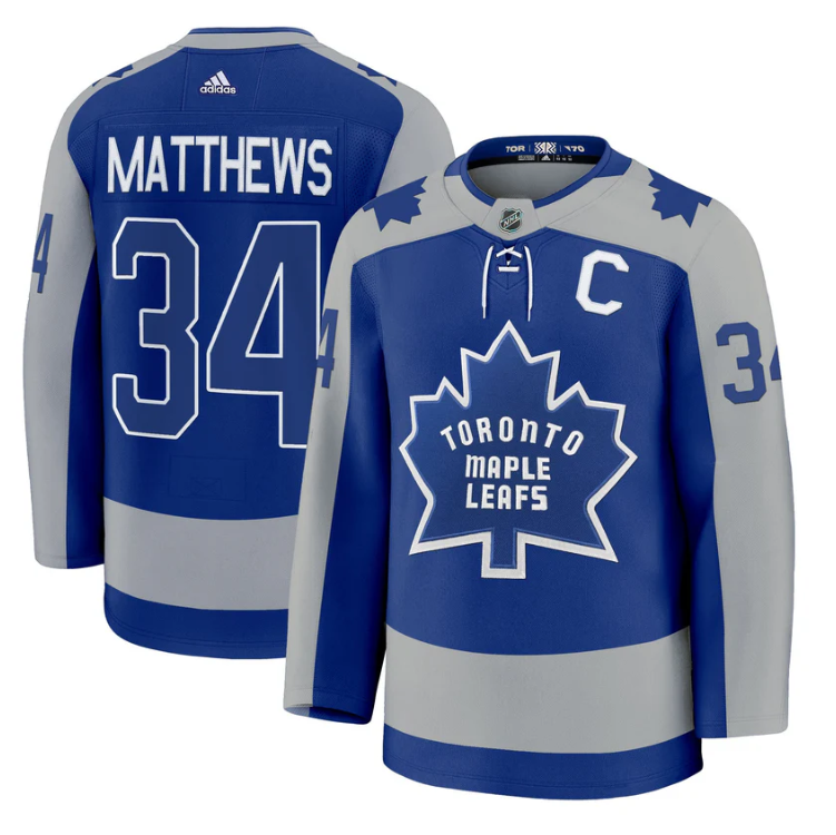 Auston Matthews Jersey #34 Toronto Maple Leafs Timeless Stitched 2025