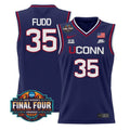 Azzi Fudd Jersey #35 UConn Huskies 2026 Tournament Final Four Stitched Navy
