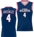 Bryan Greenlee Jersey #4 FAU Owls Full Sublimated Alternate Basketball Navy