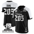 Bama Jersey #205 Alabama Crimson 18x-Time National Champions Gothic Stitched