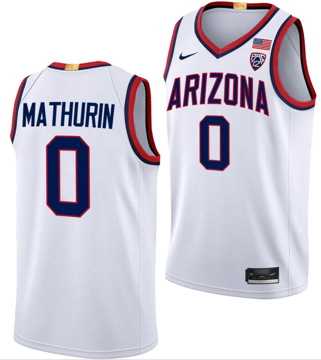Bennedict Mathurin Jersey Arizona Wildcats College Basketball Limited #0