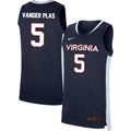 Ben Vander Plas Jersey #5 Virginia Cavaliers College Basketball Stitched Navy
