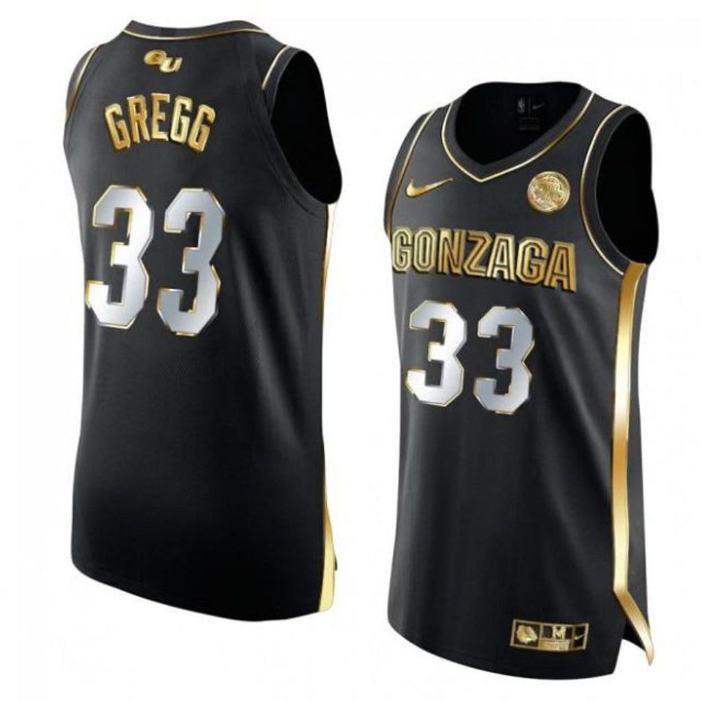 Ben Gregg Jersey Gonzaga Bulldogs College Basketball Black #331