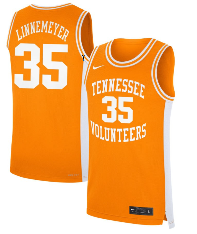 Ben Linnemeyer Jersey #35 Tennessee Volunteers Basketball NIL Orange