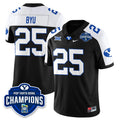 BYU Jersey #25 BYU Cougars 2025 Pop-Tarts Bowl Champions Patch Stitched