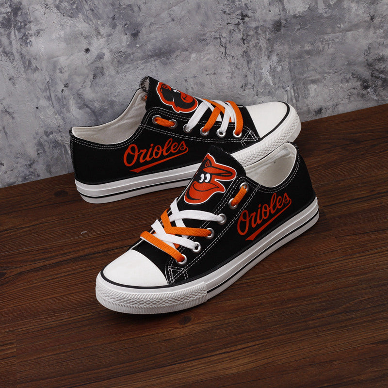 Baltimore Orioles Limited Print Low Top Canvas Shoes Sport Sneakers For Men Women Fans