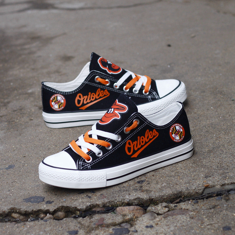 Baltimore Orioles Limited Print Low Top Canvas Shoes Sport Sneakers For Men Women Fans