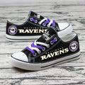 Baltimore Ravens Low Top Canvas Sport Sneakers Shoes For Men Women Fans