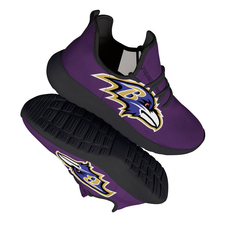 Baltimore Ravens Purple Team Logo Limited Sneaker Shoes For Men Women Fans