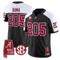 Bama Jersey #205 Alabama Crimson Tide Throwback Map Stitched