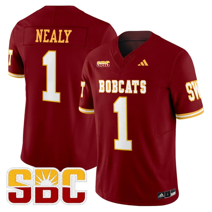 Barrick Nealy Jersey #1 Texas State Bobcats 2025 Limited Stitched