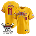 Barry Larkin Jersey #11 Cincinnati Reds One Piece Premier Stitched