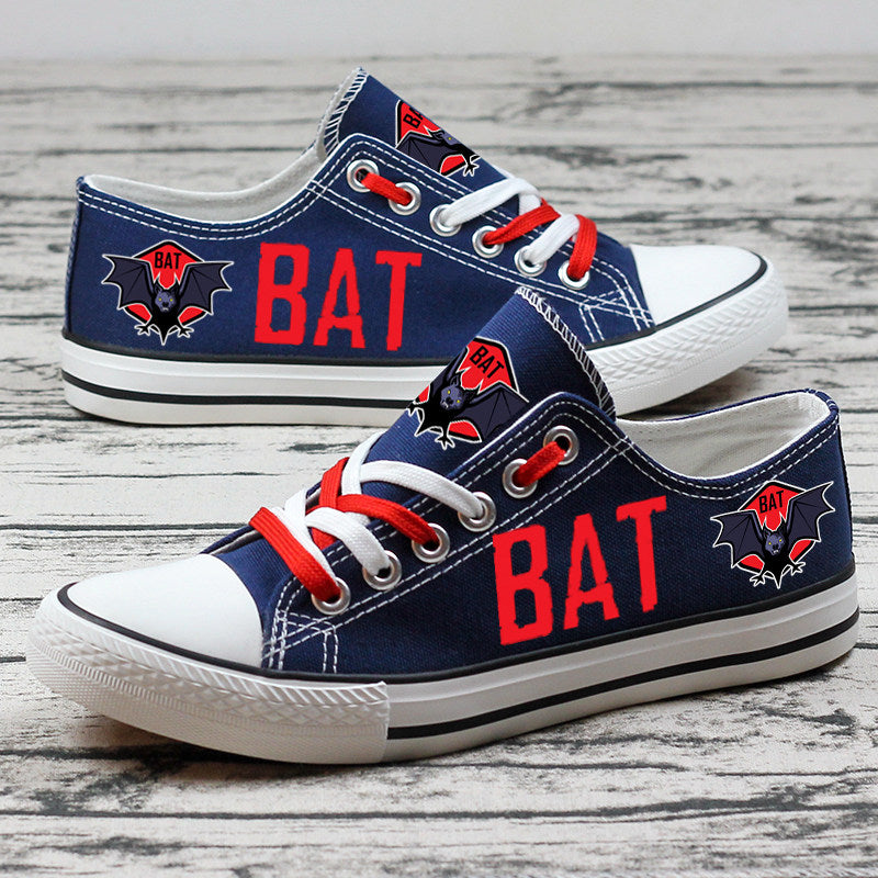 Bat Canvas Sneakers Shoes For Men Women Fans