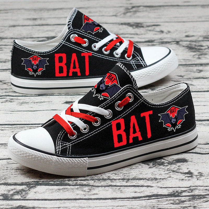 Bat Canvas Sneakers Shoes For Men Women Fans