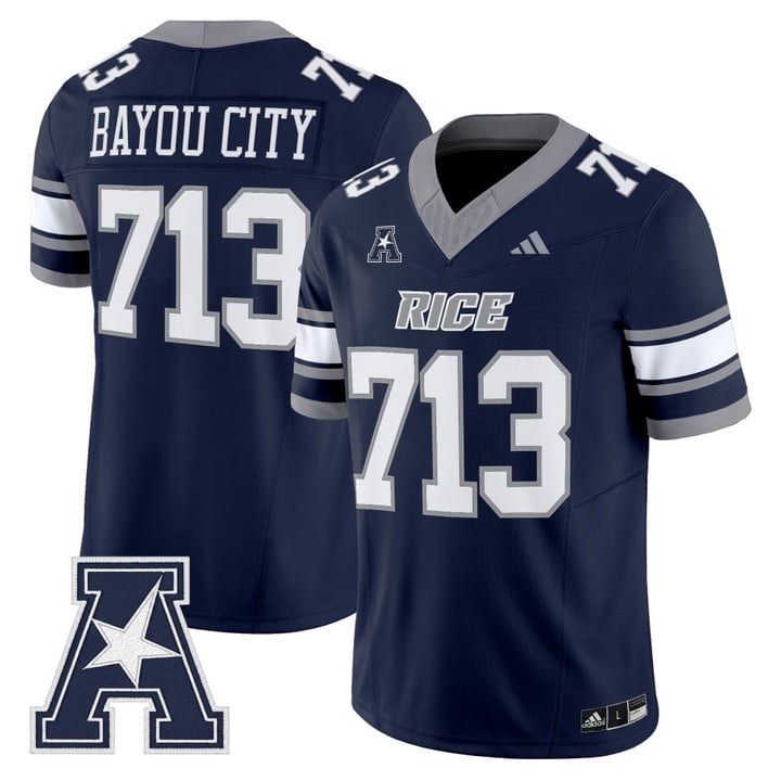 Bayou City Jersey #713 Rice Owls 2025 Vapor Limited Stitched