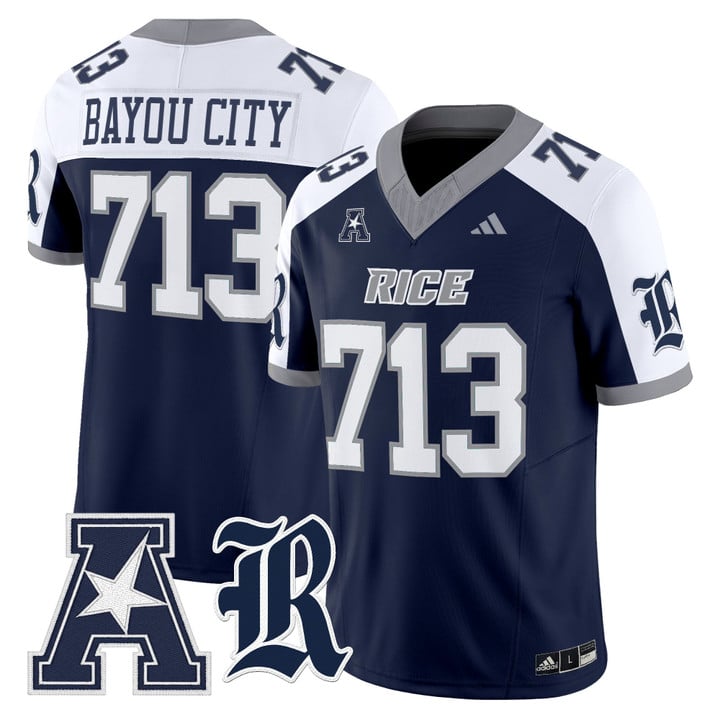 Bayou City Jersey #713 Rice Owls 2025 Vapor Limited Stitched