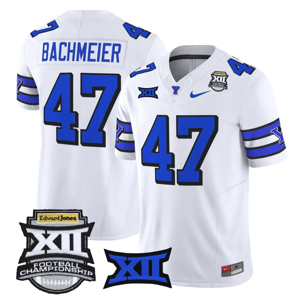 Bear Bachmeier Jersey #47 BYU Cougars 2025 Big 12 Championship Stitched