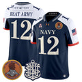 Beat Army Jersey #12 Navy Midshipmen 250th Anniversary Limited Stitched