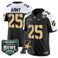 Beat Navy Jersey #25 Army Black Knights 2025 Fenway Bowl Patch Stitched