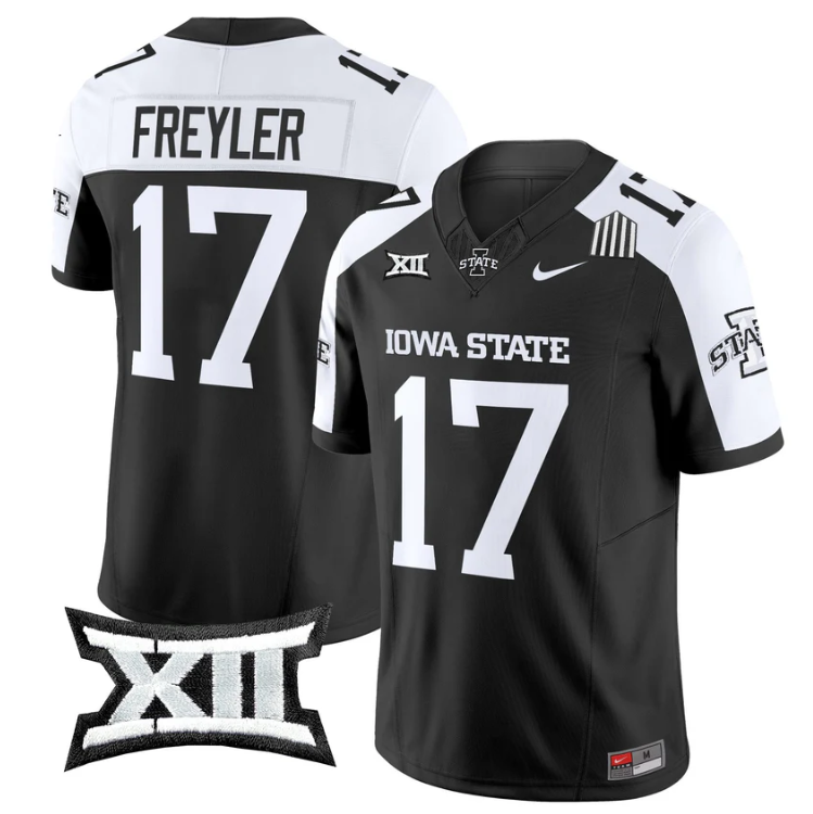 Beau Freyler Jersey #17 Iowa State Cyclones 2025 Limited Stitched Black Alter