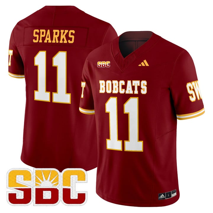 Beau Sparks Jersey #11 Texas State Bobcats 2025 Limited Stitched