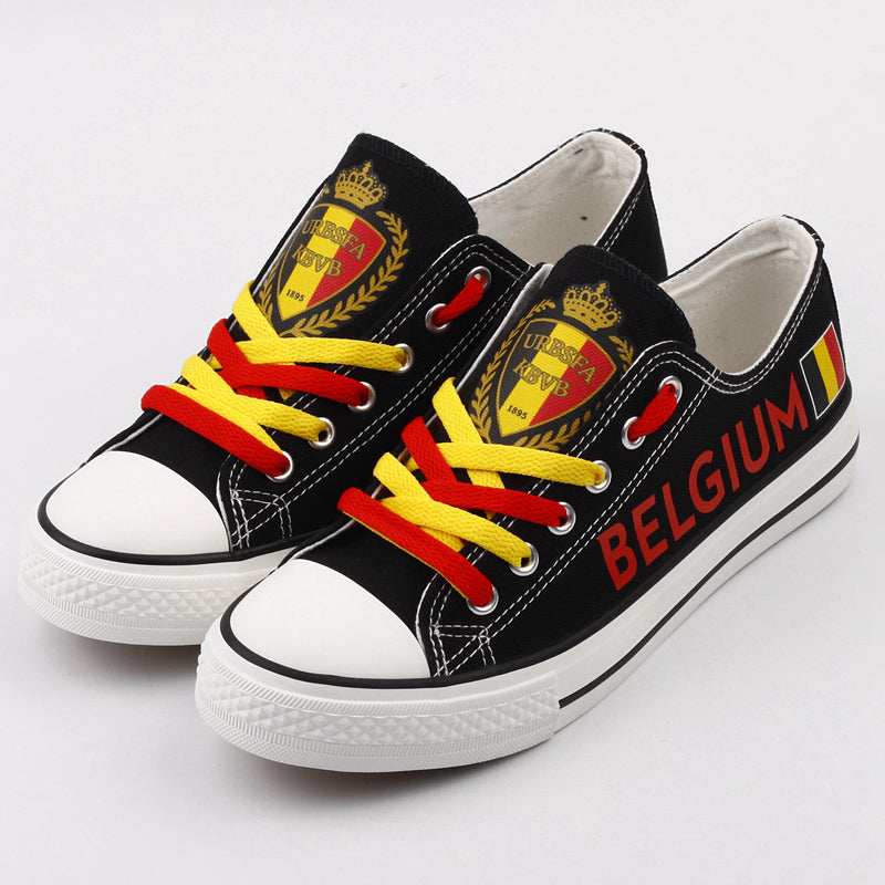 Belgium Low Top Canvas Sport Sneakers Shoes For Men Women Fans
