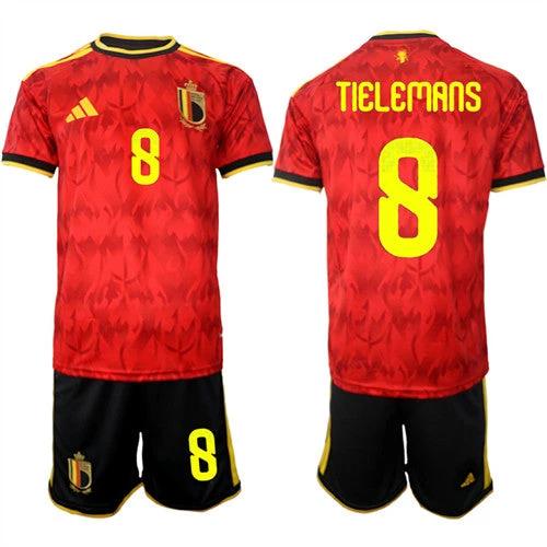 Belgium #8 TIELEMANS Jersey National Team x World Cup 2026 Home Red On Field Soccer