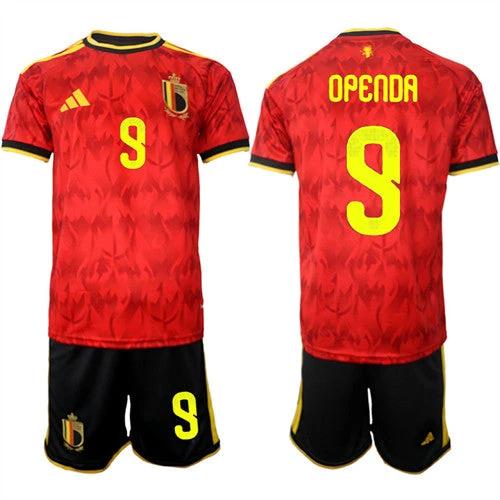 Belgium #9 OPENDA  Jersey National Team x World Cup 2026 Home Red On Field Soccer
